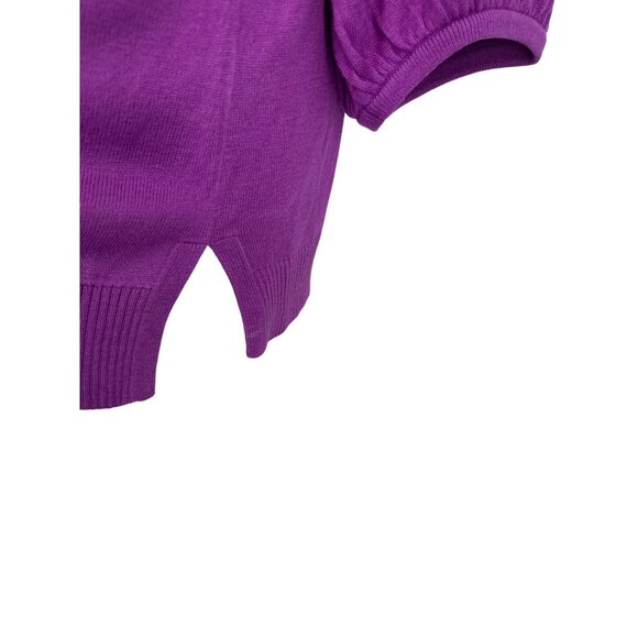 J. Jill Wearever Silk-Blend V-Neck Blouson-Sleeve Sweater Size 2X - Picture 3 of 8